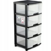 Curver 214756 regał do przechowywania 4x20L transp