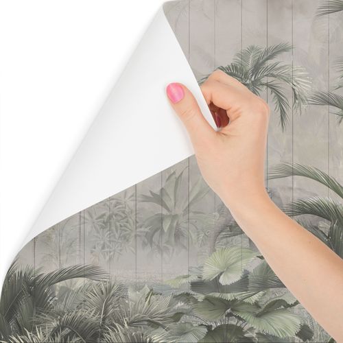 Fototapeta Tropikalne Drzewa ABSTRAKCJA Imitacja Desek 360cm x 240cm na Arena.pl