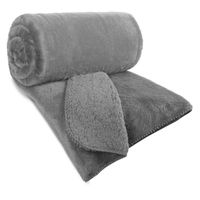 Narzuta futrzana Nina 220x240 cm srebrna baranek elegancka i ciepła