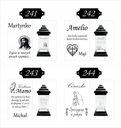 ZNICZ personalizowany GRAWER wszystkich świętych personalizacja DLA MATKI na Arena.pl