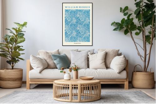 Obraz 50x70cm Design Marigold Pattern, Morris Vintage do Salonu na Arena.pl
