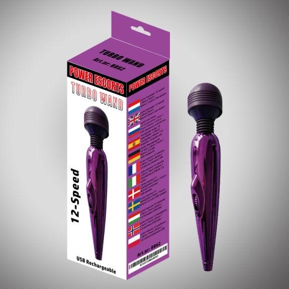 Turbo Wand Purple  Wand Massager 18 Cm 12 Speed zdjęcie 4