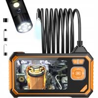 KAMERA INSPEKCYJNA ENDOSKOP DWIE KAMERY 5M Full HD LCD USB + WYŚWIETLACZ