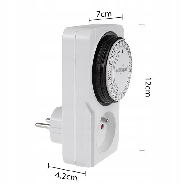Programator czasowy timer analogowy mechaniczny włącznik wyłącznik prądu zdjęcie 8