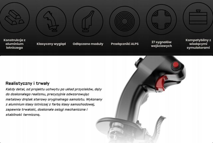 MOZA MH16 Flightstick, Symulator Lotu zdjęcie 8