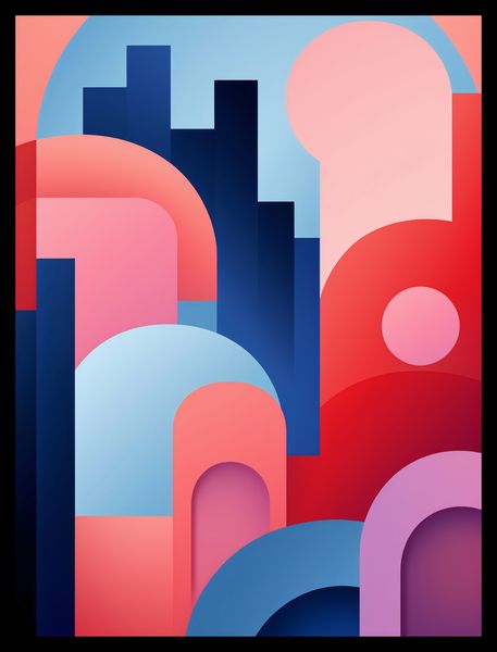 Plakat 30x40cm Miasto Kolorów zdjęcie 2