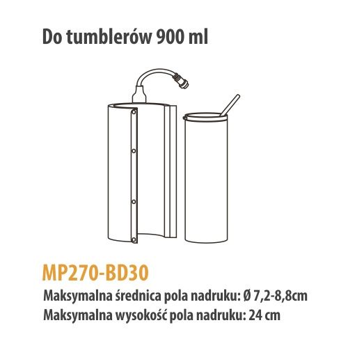 Grzałka do tumblerów 900 ml do prasy Elite Pro / Pro Max zdjęcie 2