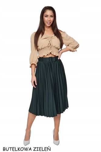802___SPÓDNICA PLISOWANA PASEK GUMKA na Arena.pl
