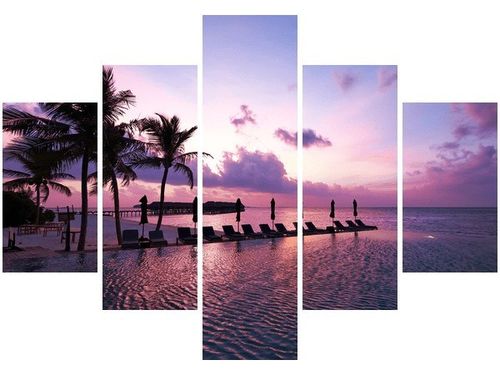 OBRAZ MAGICZNY ZACHÓD SŁOŃCA MALEDIWACH na Arena.pl