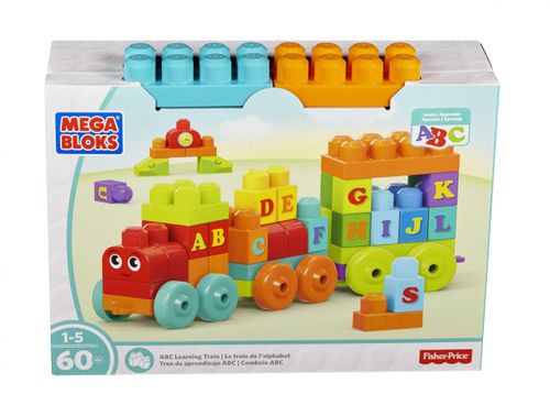 MEGA BLOKS KLOCKI MÓJ PIERWSZY POCIĄG ABC 60 ELEM. na Arena.pl