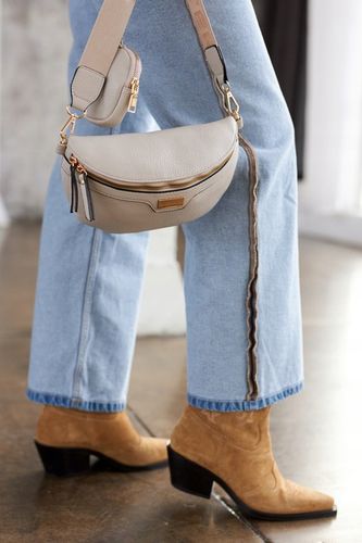 Damska saszetka pojemna nerka odpinany pasek torebka crossbody miejska na Arena.pl