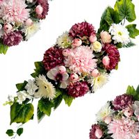 Sztuczne kwiaty stroik na grób wiązanka nagrobna cmentarz dekoracja