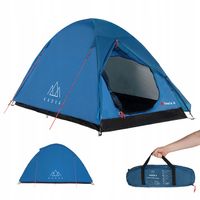 Namiot kempingowy 2-osobowy KADVA Festa 2 niebieski TURYSTYCZNY WODOODPORNY