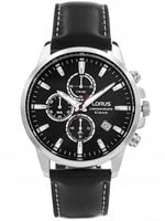 MĘSKI ZEGAREK LORUS RM387HX9 CHRONOGRAF DATA 100M
