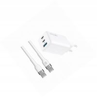Szybka ładowarka GaN 65W 3 wejścia z długim kablem 2m do Oppo A91