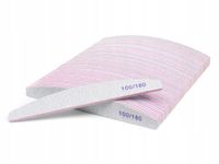 50 x Pilnik do Paznokci Łódka Zebra 100/180