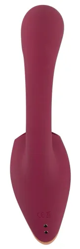 javida 2-function vibrator & licking system silikonowy 20,6 cm fioletowy na Arena.pl