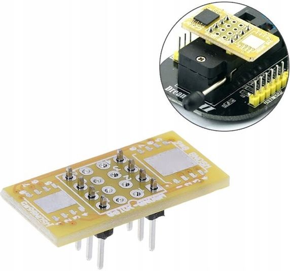 Adapter smd WSON8 ANDK QFN8 DFN8 do DIP z goldpin zdjęcie 2