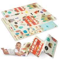 MATA PIANKOWA EDUKACYJNA DLA DZIECI MIASTO ULICE DROGI SKŁADANA DYWAN XPE