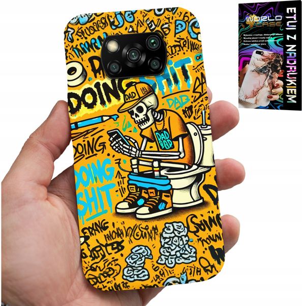 ETUI DO XIAOMI POCO X3 - DOING SHIT KOŚCIOTRUP NA KIBLU CASE zdjęcie 1