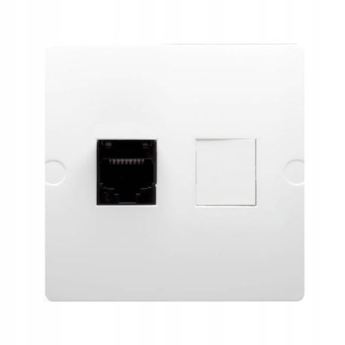 GNIAZDO KOMPUTEROWE 1x RJ45 5e SIMON BASIC BIAŁY na Arena.pl