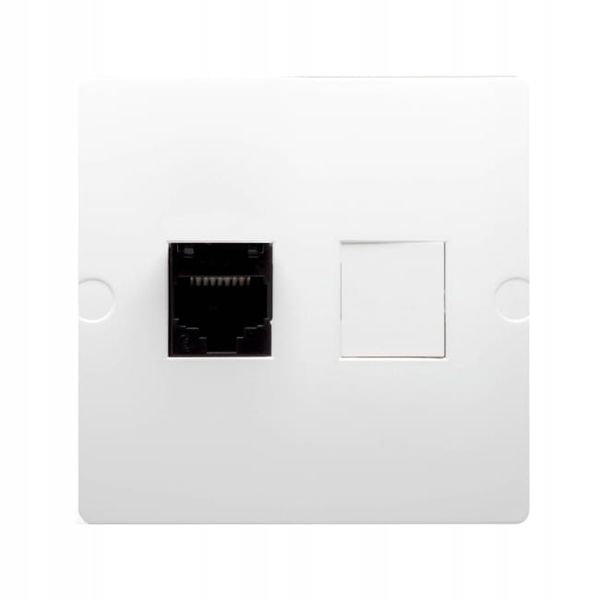SIMON BASIC Gniazdo komputerowe pojedyncze RJ45 kat. 5e biały BMF51.02/11 zdjęcie 4