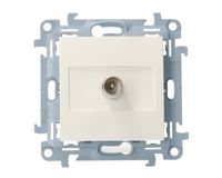 Simon10 Gniazdo antenowe końcowe pojedyńcze CAK1.01/11 biały SIMON