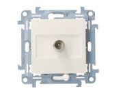 Simon10 Gniazdo antenowe końcowe pojedyńcze CAK1.01/11 biały SIMON