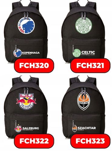 Plecak Szkolny Czarny FC BARCELONA Kluby Piłkarskie Piłkarze Sportowe Wzory na Arena.pl