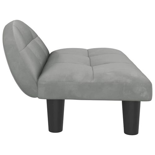 Legowisko dla psa, jasnoszare, 70x52x30 cm, aksamit na Arena.pl