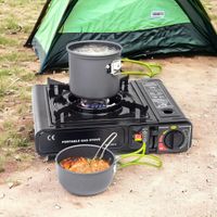 Zestaw Garnków Naczyń Kempingowych Turystycznych Do Gotowania Outdoors