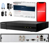 REJESTRATOR MONITORINGU DO 4MPX HIKVISION 4-KANAŁOWY TVI CVI AHD