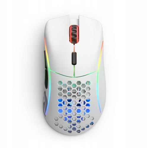 Mysz gamingowa Glorious Model D Wireless Mat 19000 dpi USB/Bluetooth Biała na Arena.pl