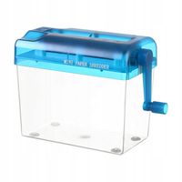 Niszczarka ręczna Mini Desktop Stationery A4 Paper Hand Crank Shredder Blue
