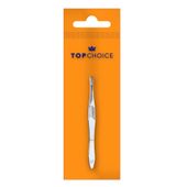 TOP CHOICE Pęseta do brwi skośna srebrna