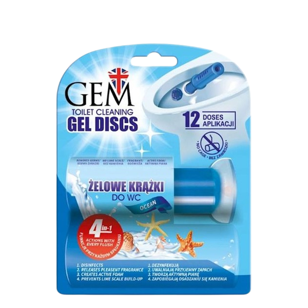 GEM Żelowe krążki do toalety OCEAN 12 aplikacji zdjęcie 1
