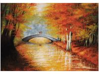 100 70CM OBRAZ PŁÓTNO SPACER PARKU PŁÓTNO RAMA