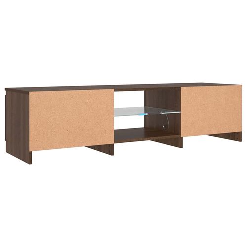 Szafka pod TV, z LED, brązowy dąb, 140 x 40 x 36 cm na Arena.pl