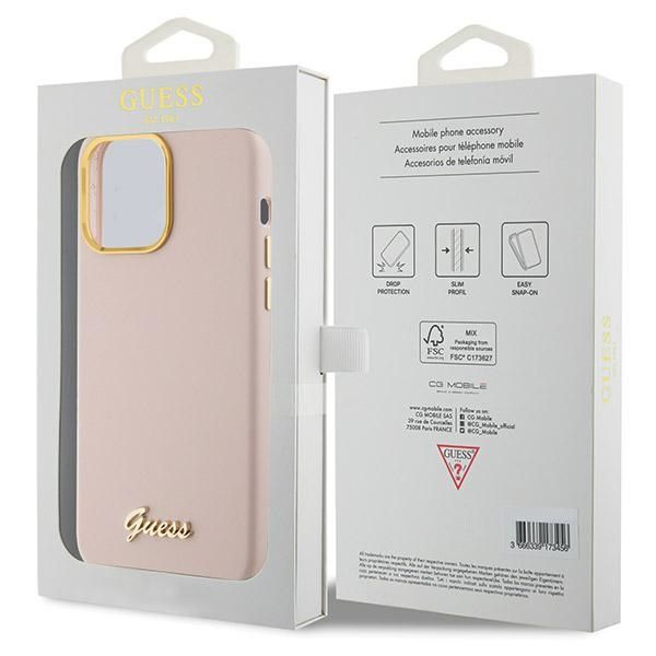 Etui Guess do iPhone 15 Pro, Różowy zdjęcie 8