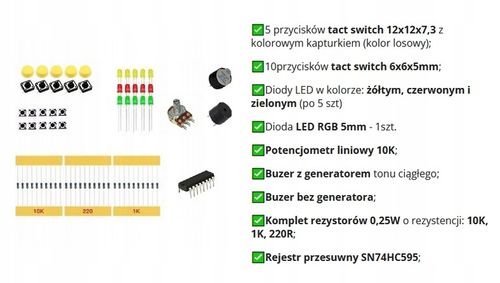 Zestaw startowy WiFi ESP XXL do nauki Arduino na Arena.pl