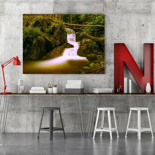 Obraz na płótnie - Canvas, Bajkowy wodospad 4 120x80 na Arena.pl