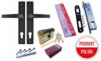 KLAMKA DO FURTKI ZAMEK 90/22 WKŁADKA 3 KLUCZE ZESTAW DO 40x40 PREMIUM