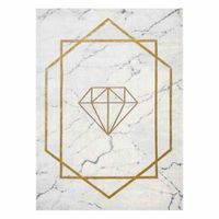 RUG/LU/ESTEMA/DIAMOND/CREAM+GOLD/160x220