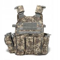 KAMIZELKA WOJSKOWA TAKTYCZNA WOJSKOWA Torby 600D MOLLE ŁADOWNICE Green Camo
