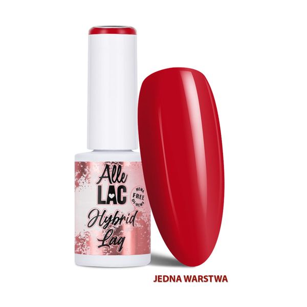 Lakier hybrydowy LED/UV Gel Polish Reds R5 Ruby AlleLac 6g zdjęcie 1