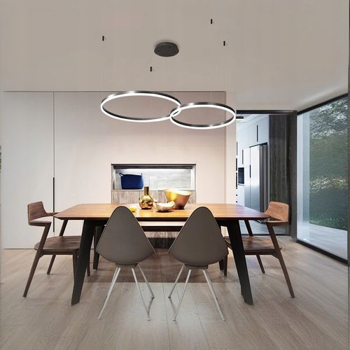 Lampa wisząca 40+60cm pilot okrąg ring żyrandol 52W LED Tuya WiFi SILVA EXT na Arena.pl
