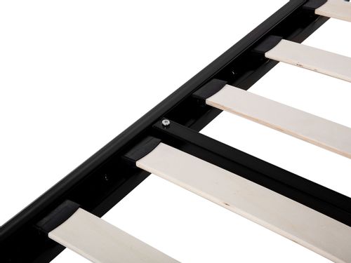 Łóżko metalowe 140 x 200 cm czarne ANTLIA na Arena.pl