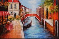 120CM 80CM OBRAZ ŚCIENNY ZAKĄTEK WENECJI