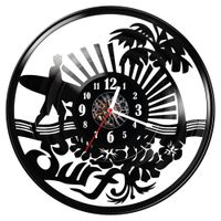 Zegar ścienny z płyty winylowej Surfing 1741.14