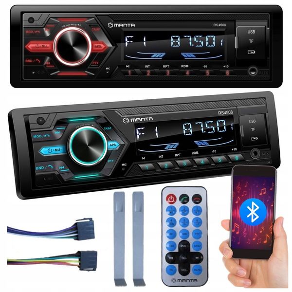 RADIO SAMOCHODOWE RADIOODTWARZACZ BLUETOOTH PILOT USB MP3 SD RDS zdjęcie 1